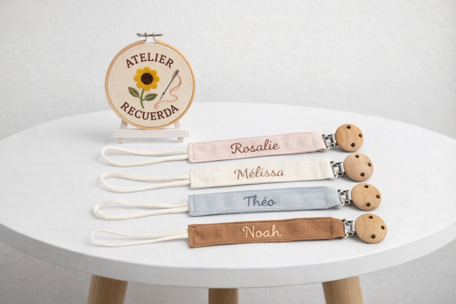 Attache tétine personnalisé - Tissus de coton