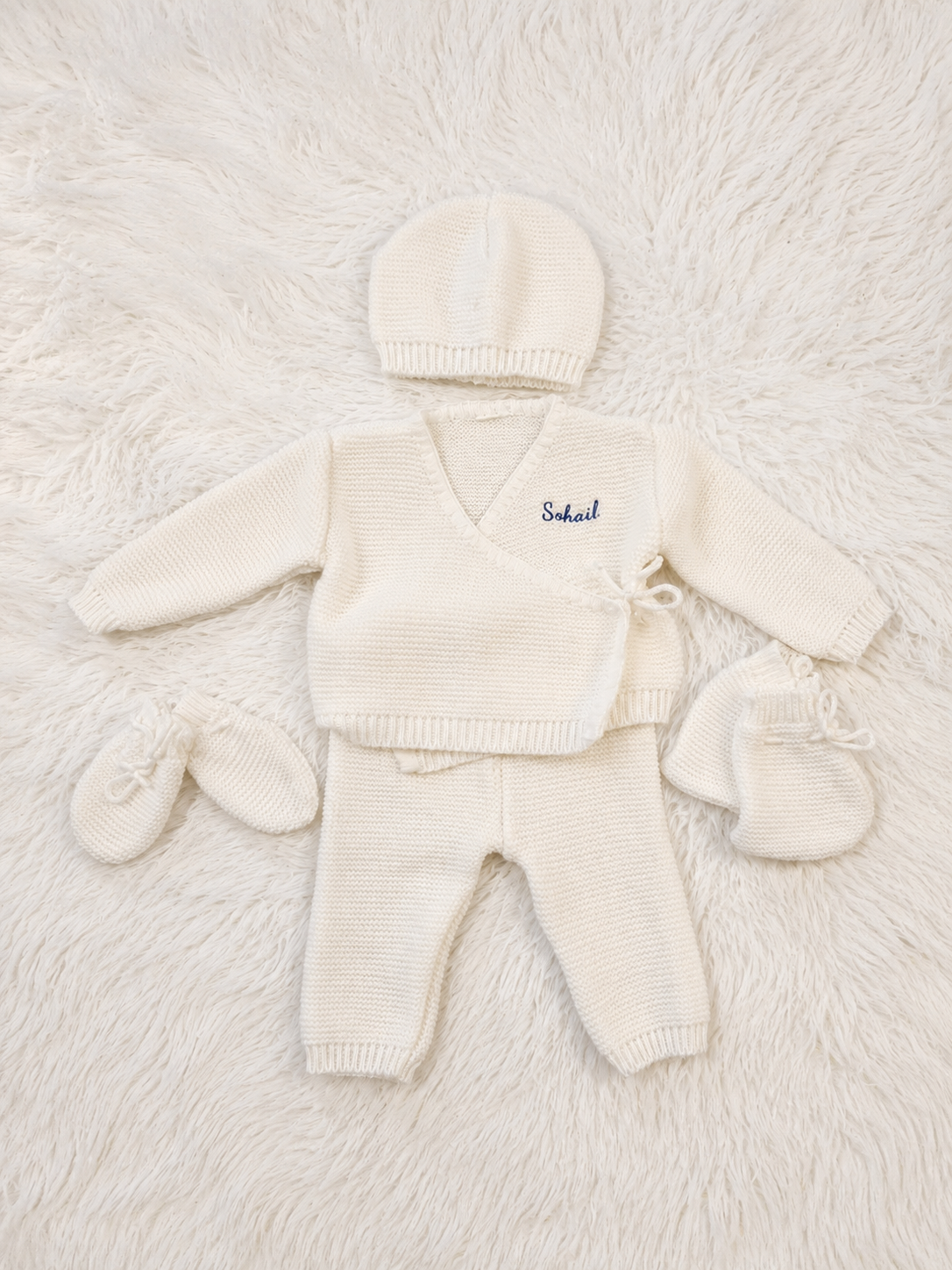 ENSEMBLE DE NAISSANCE PERSONNALISÉ- MAILLE