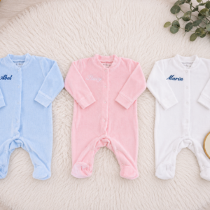 Pyjama pour bébé personnalisé - Douce nuit en velours