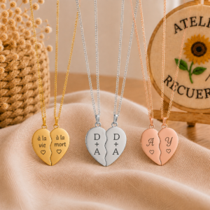 Collier Personnalisé - Coeur Lié